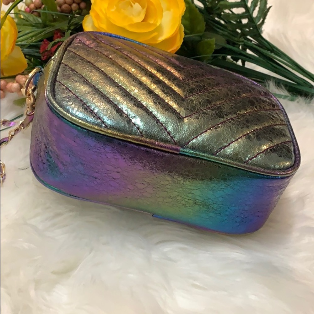 New! Rainbow Chevron Crinkle Crossbody - Picture 6 of 7